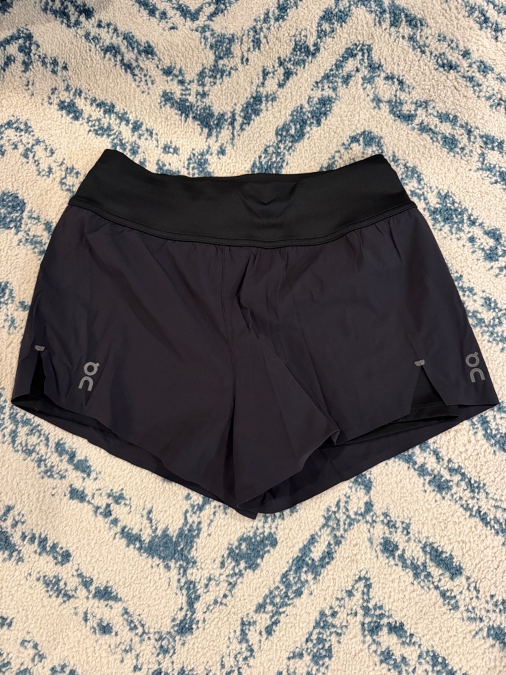 ON RUNNING Women's Black Athletic Running Shorts